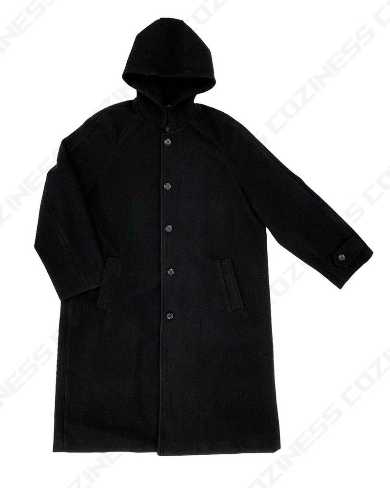 AZ Long Wool Hooded Coat (3 colors)