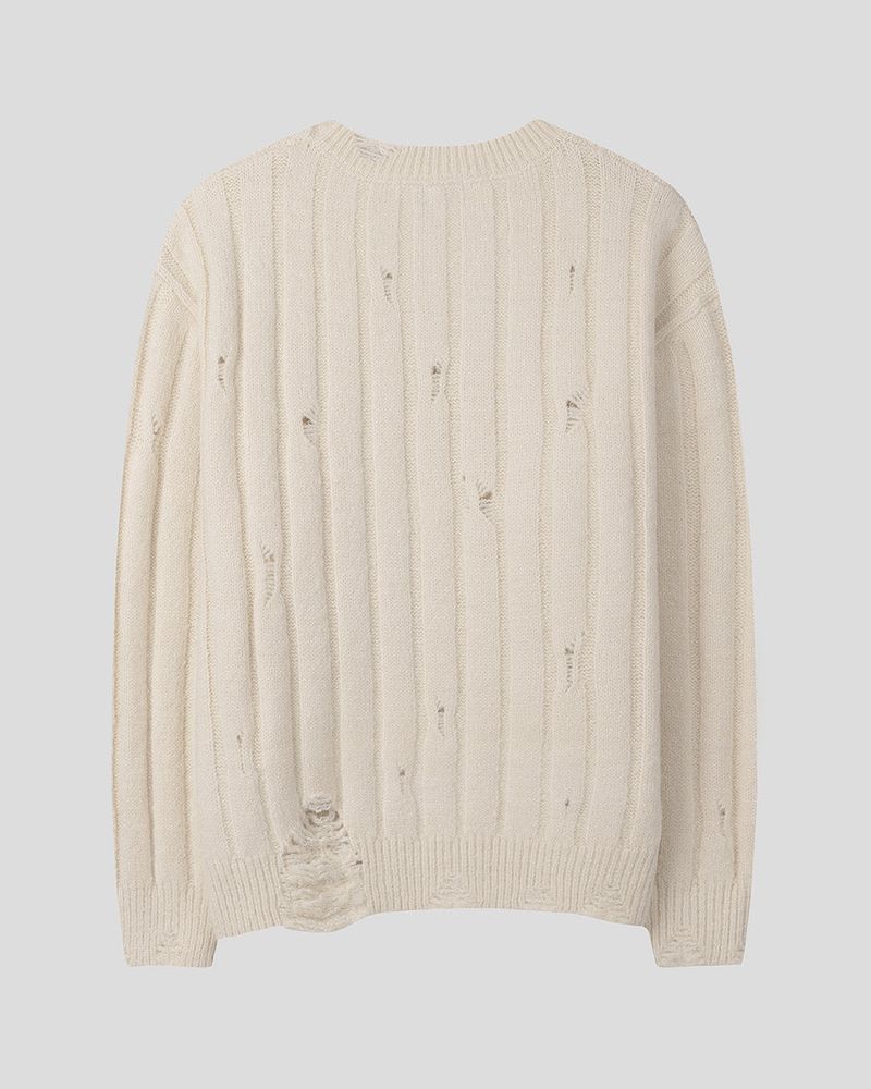MG Wool Blend Damage Knitwear (4 colors)
