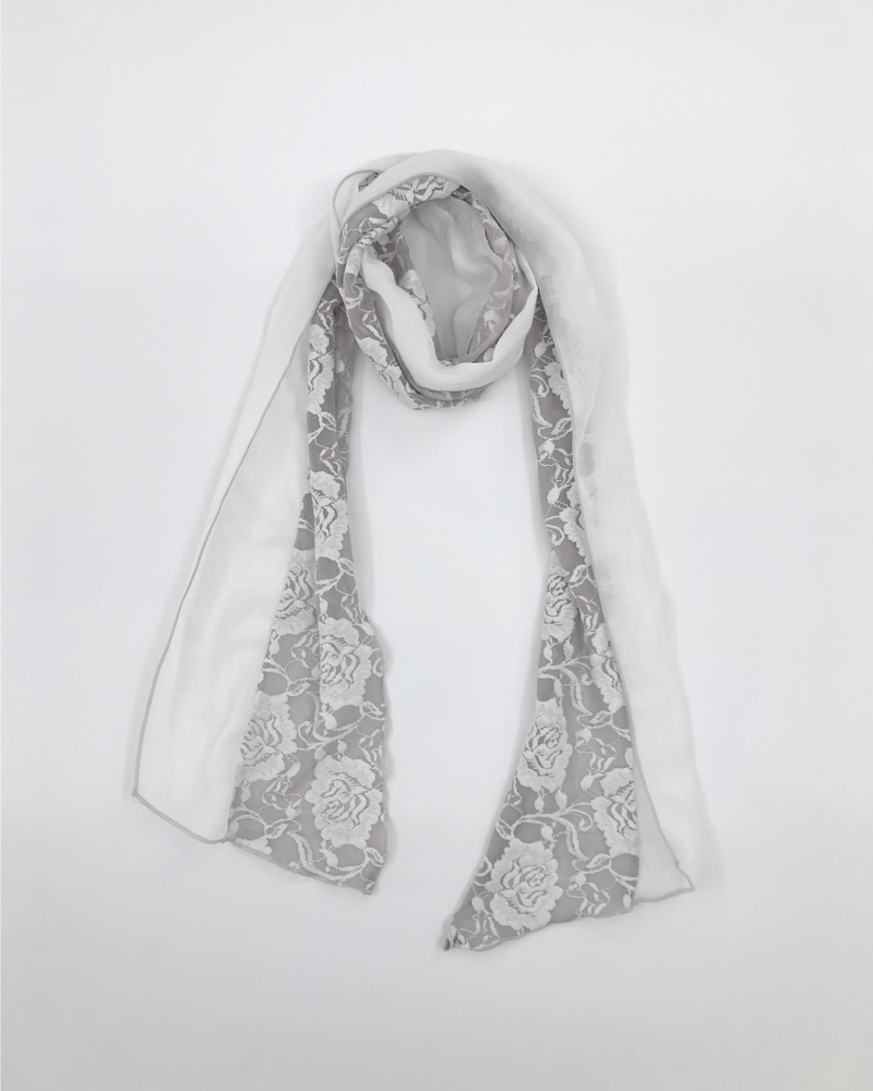 Paul Rose Lace Scarf (3color)