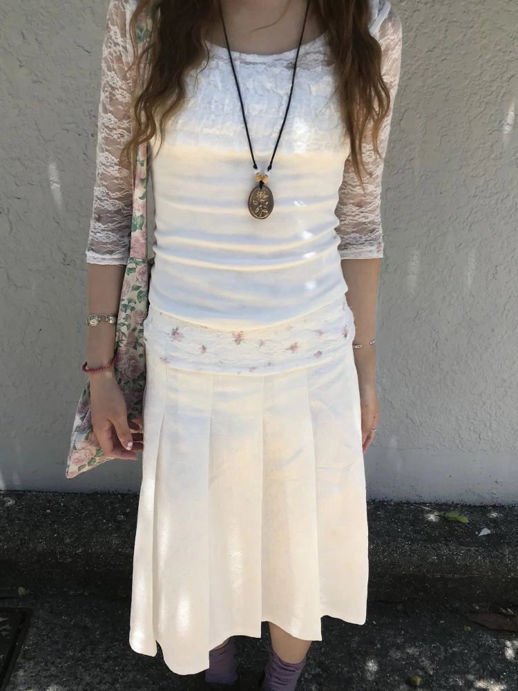 hori flower layered t-shirts