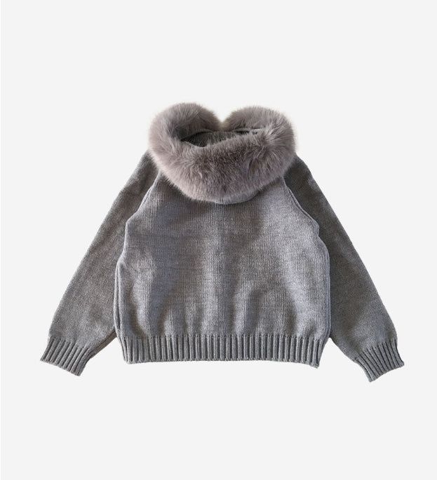 Blooming knit jacket