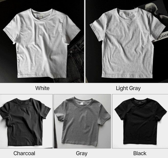 26SS★ TOKYO Crop Basic Tee