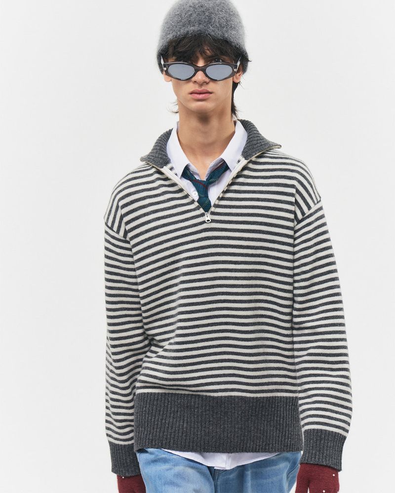 Bluesf angora knit beanie