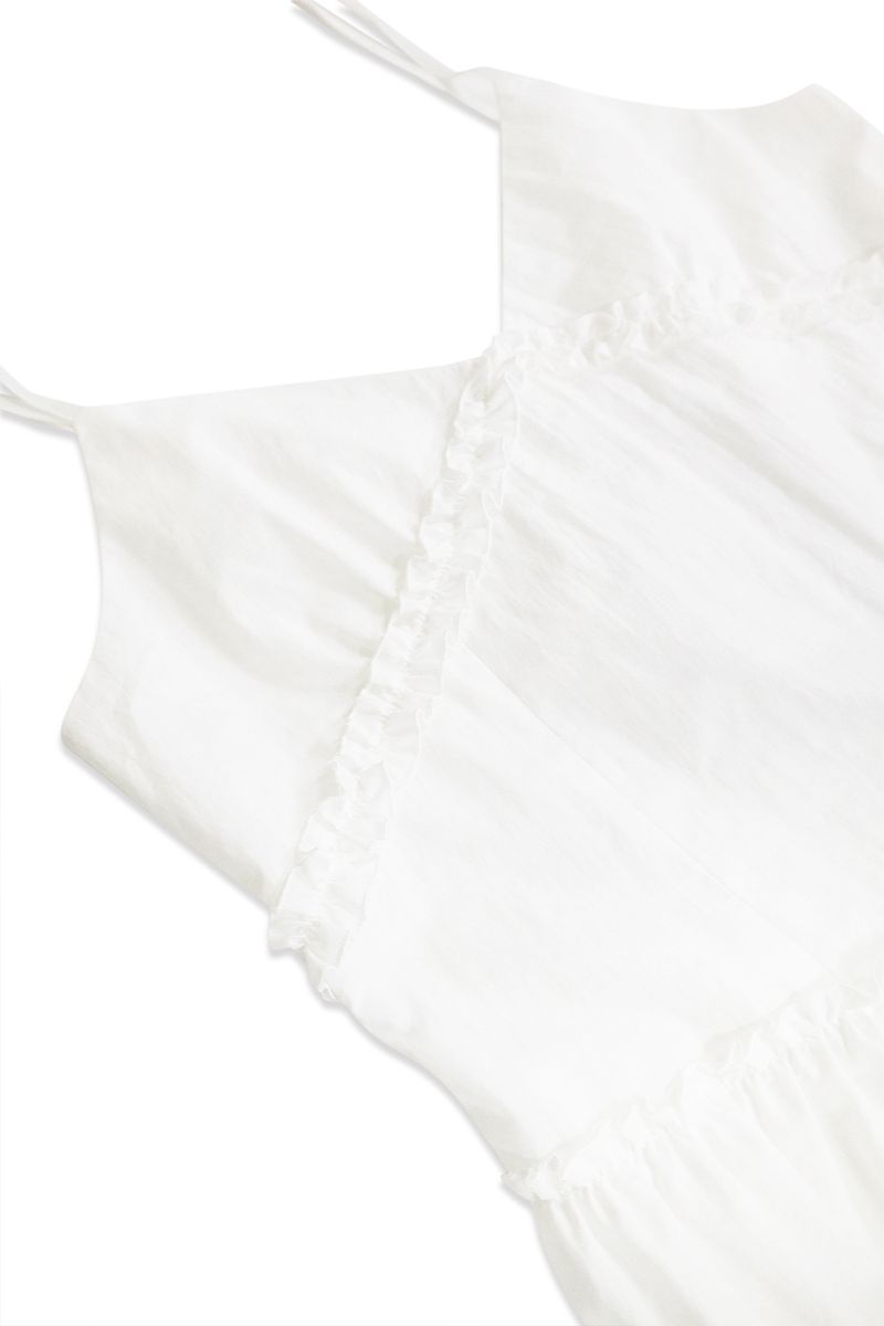 Silly frill dress_ivory