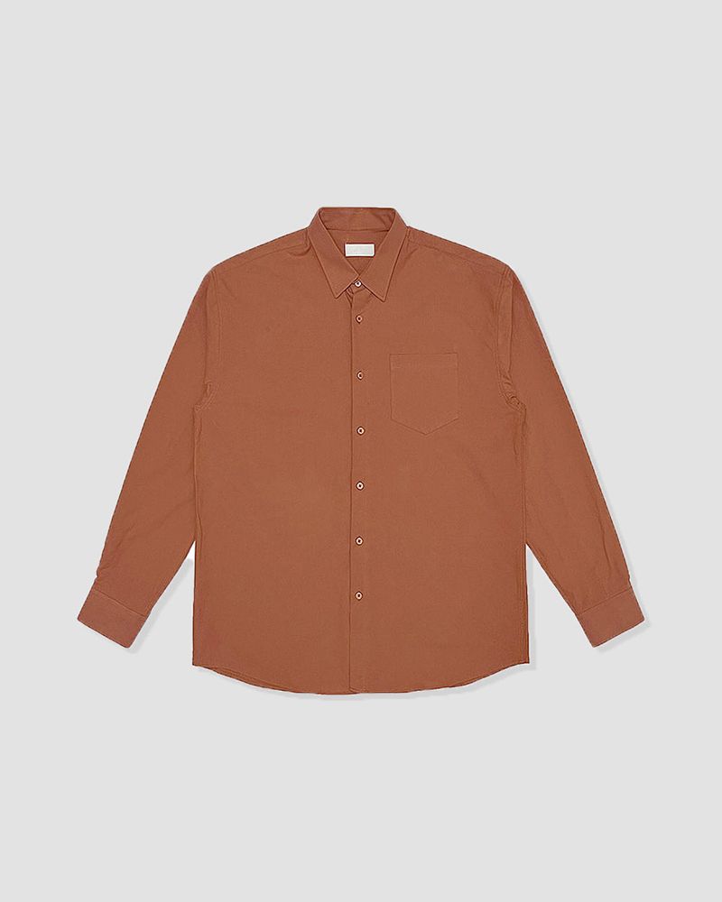 Formal Cotton Washed Oversized Shirt