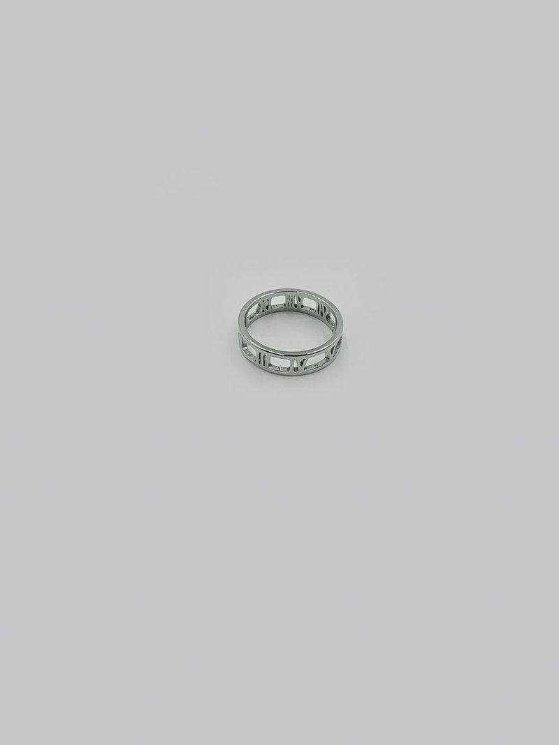 ASCLO Square Roman Numeral Ring