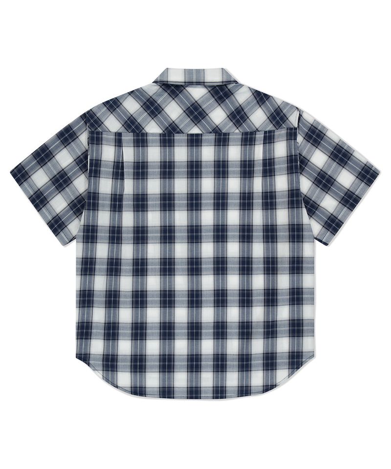 OMBRE CHECK HALF SHIRT