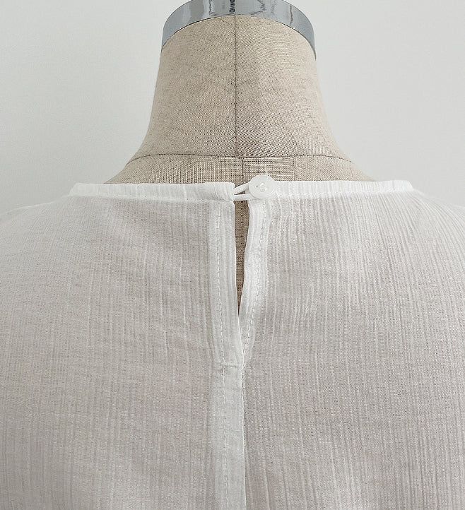 Illien Round Cross Wrap Blouse