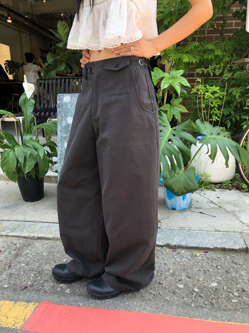 Taupe Wide Pants