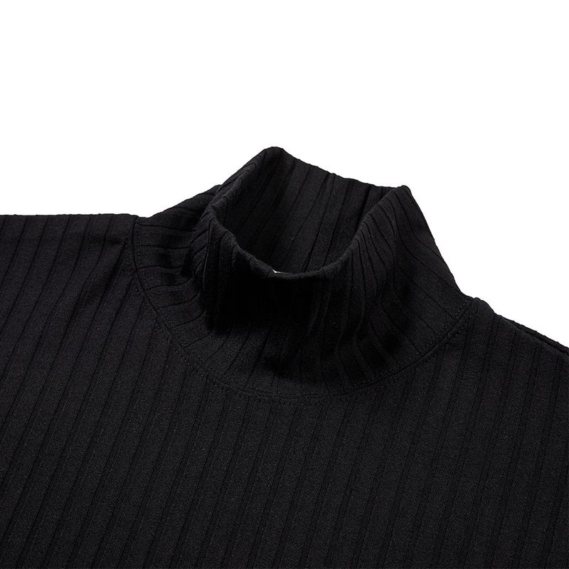 harris silky turtle neck long sleeve black