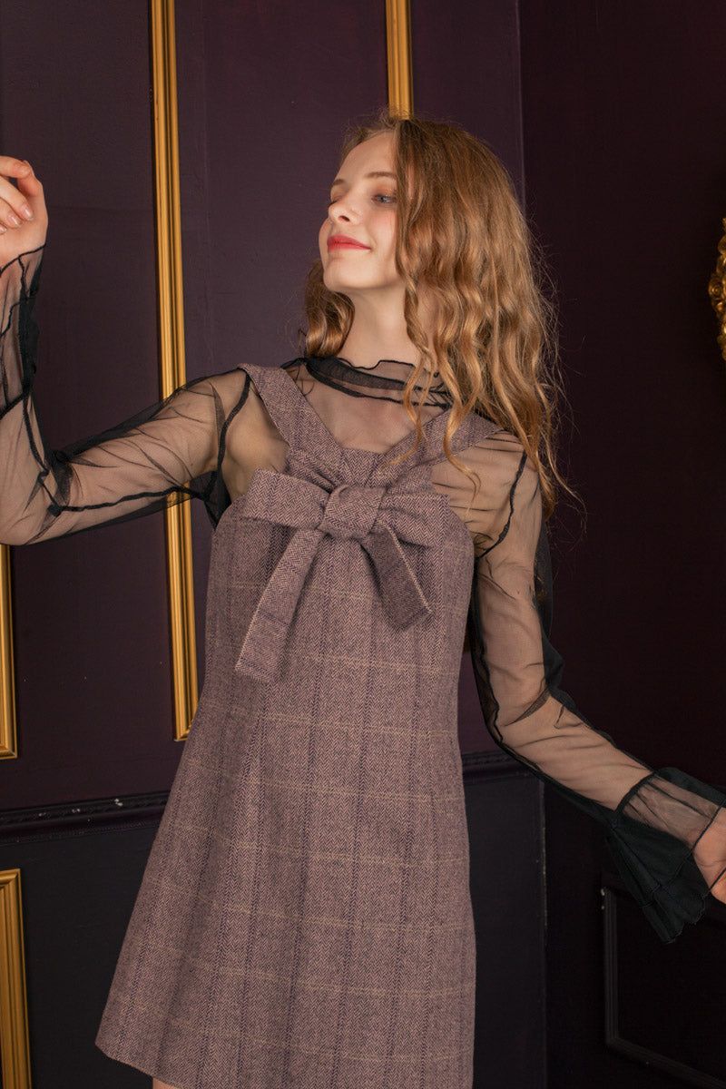 cattline(カトリーヌ)の「herringbone onepiece(Dresses)」