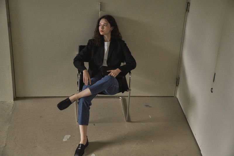 WOOL TWILL SETUP JACKET_NAVY