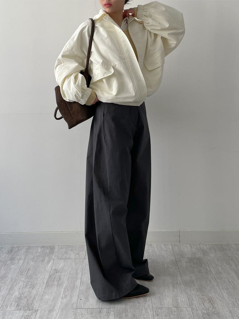 Return Pocket Overfit Bomber Jacket