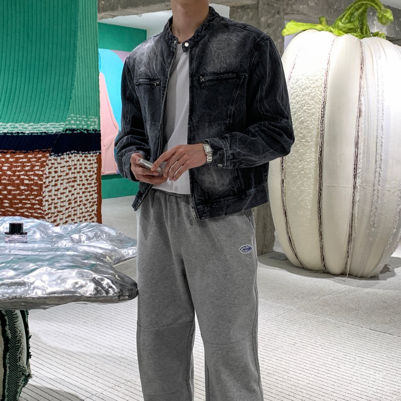 LMN Labo Thunder washed denim jacket (2 colors)