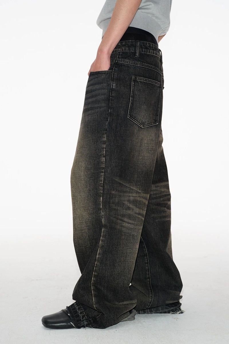 JCAESAR（ジュリウス・シーザー）の「Low-Crotch Frayed Hem Jeans（Pants）」