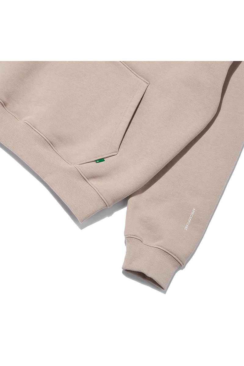 T.D BEAR Wappen Hoodie_Sand Beige