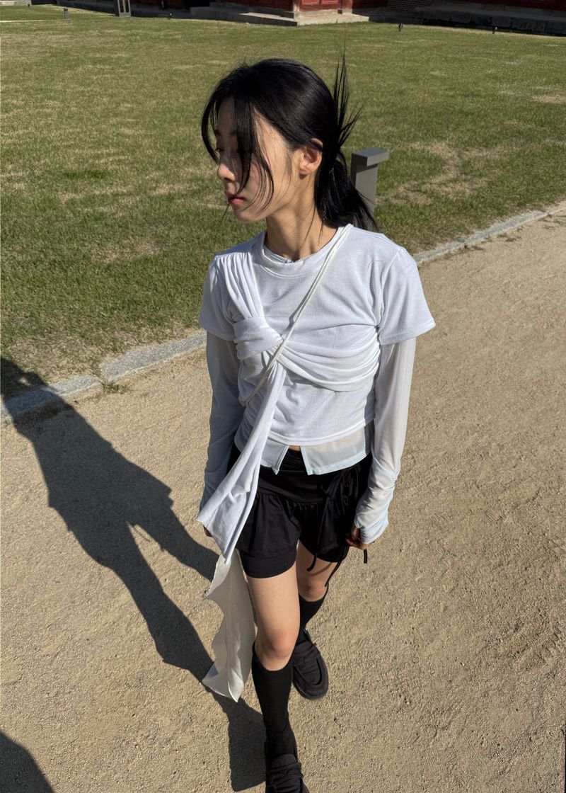 ドレープシャーリングTシャツ