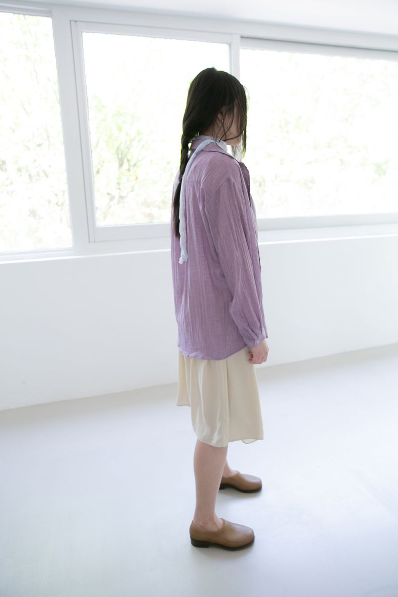 light linen check shirts(3colors)
