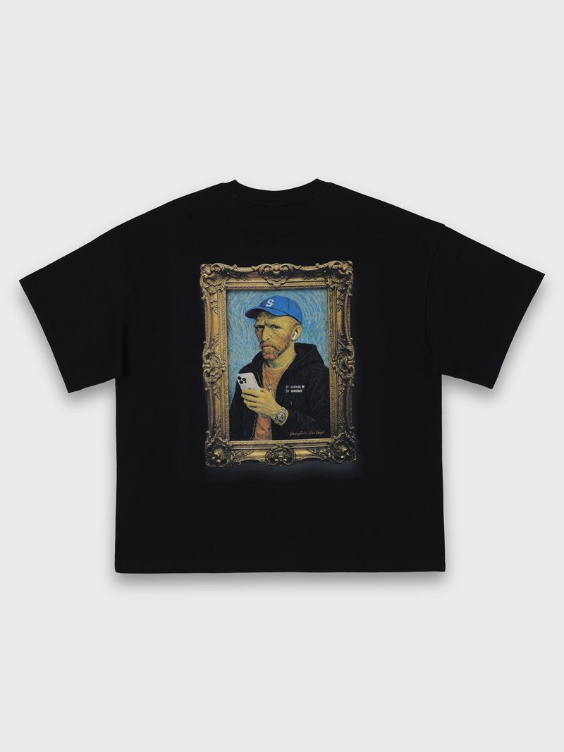stockholm syndrome（ストックホルムシンドローム）の「ヤングフォーティ ヴァン・ゴッホTシャツ - ブラック（トップス）」