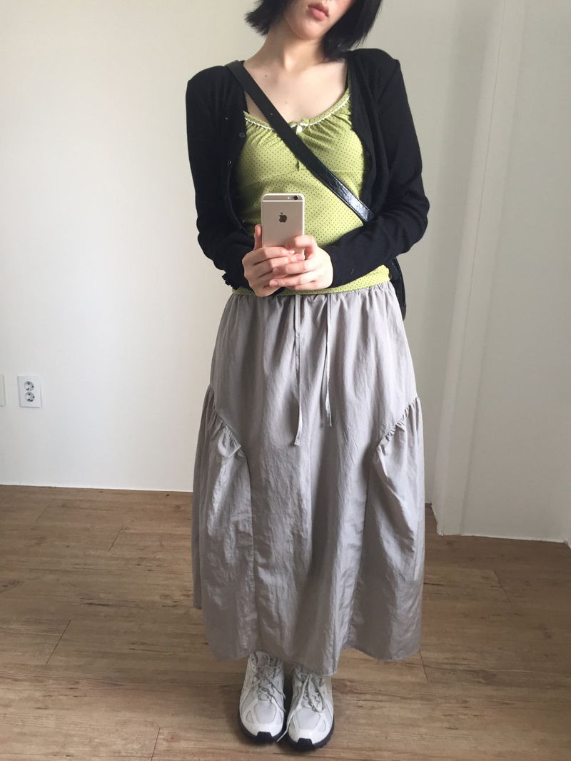 Vertical punching v-neck cardigan (4color)