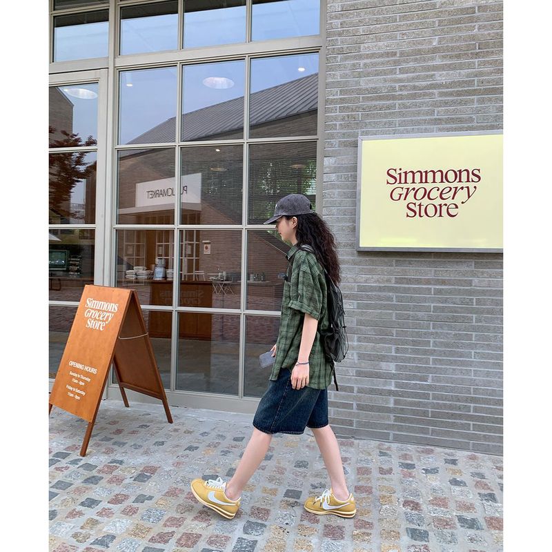Kirin Bermuda denim pants