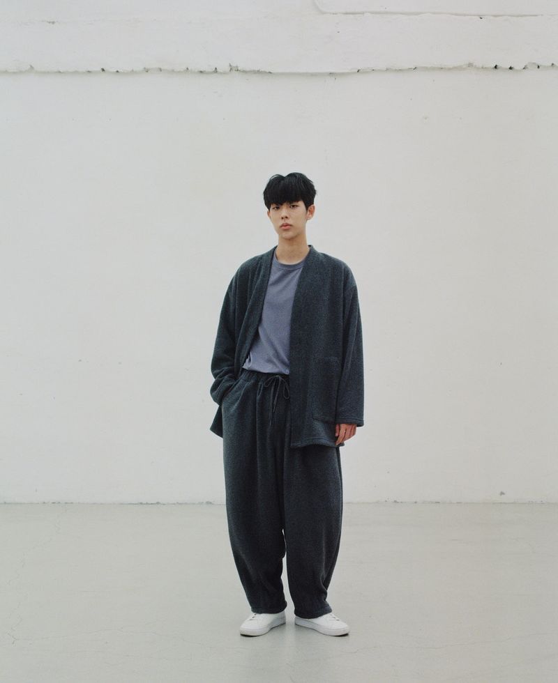 WARM-FLEECE BALLOON PANTS (Charcoal)