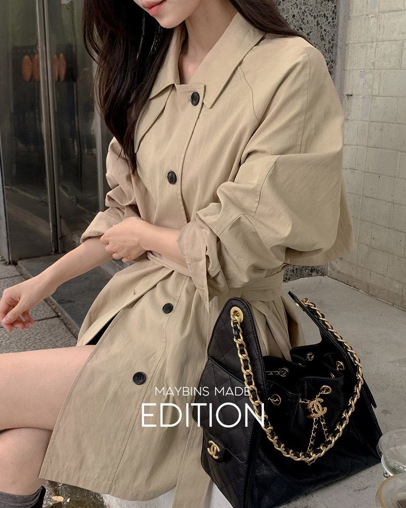 MADE. Roud half trench coat