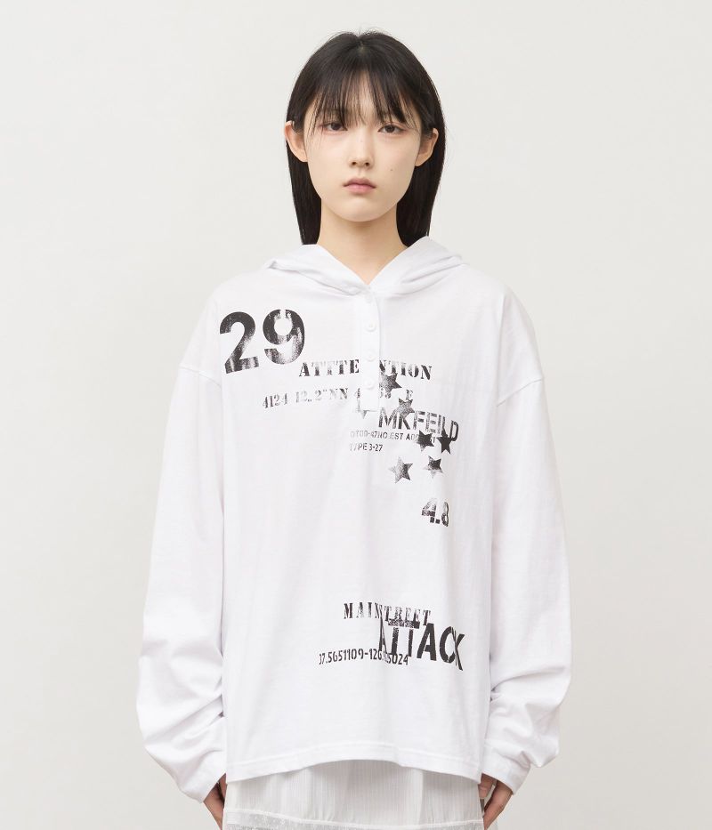 HIFIFNK(ハイファイファンク)の「Attack Henely Hoodie(Tops)」