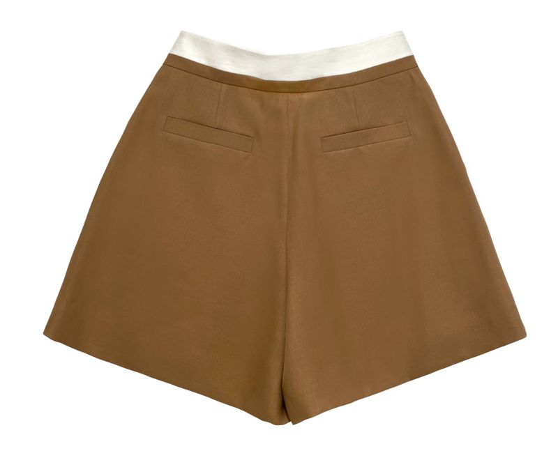 Waist colored shorts (Biege)