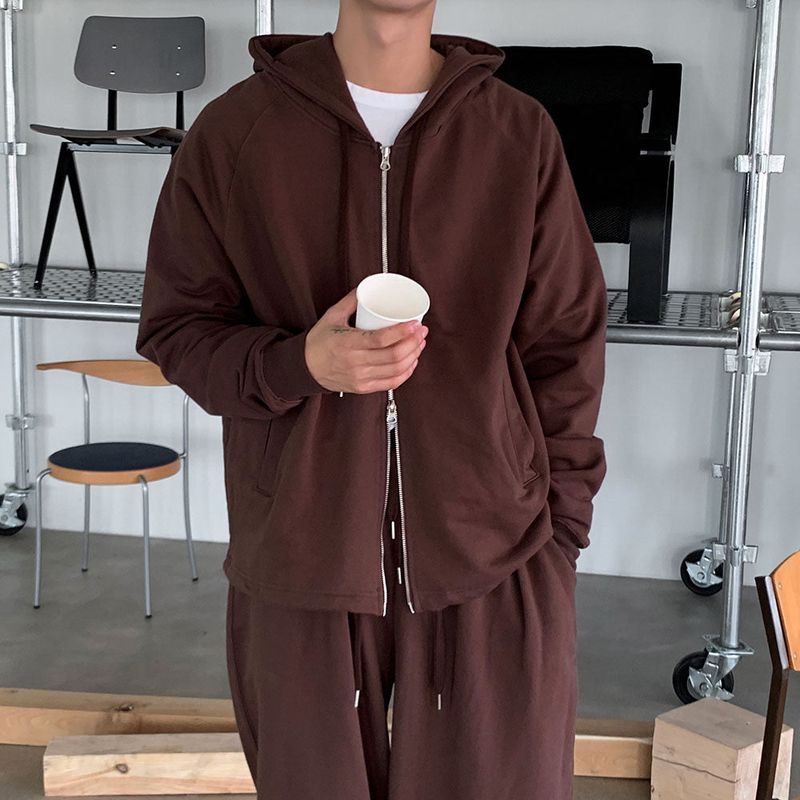 ASCLO Heavy Crop Hood Zip Up (3color)