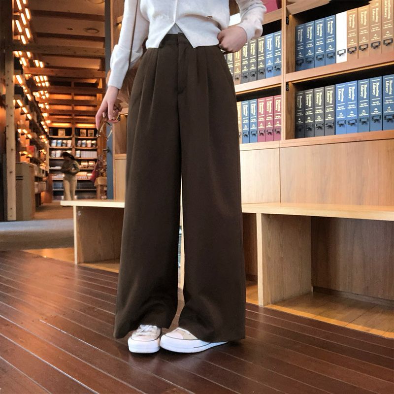 [BELLIDE MADE] DOUBLE-SIDED FLEECE DOUBLE PINTACK WIDE PANTS