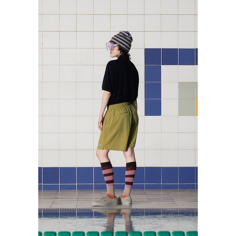 ロゴナイロンショートパンツ / OLIVE