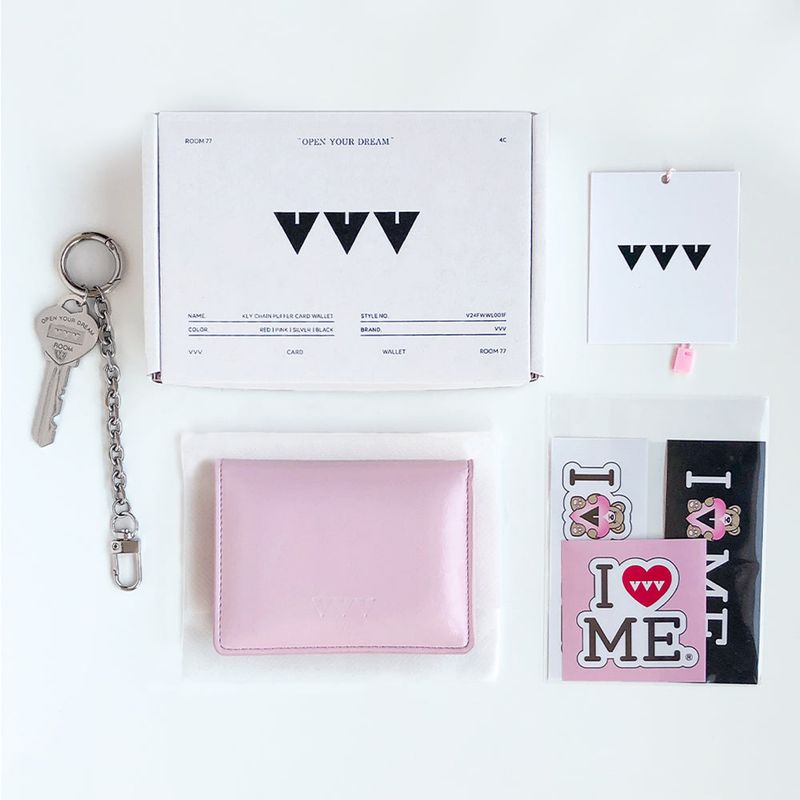 Key Chain Puffer Card Wallet
