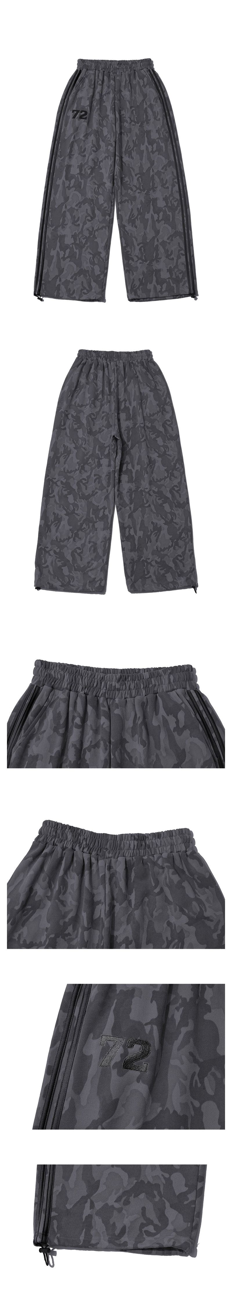CAMO 72 TRACK PANTS - CHARCOAL