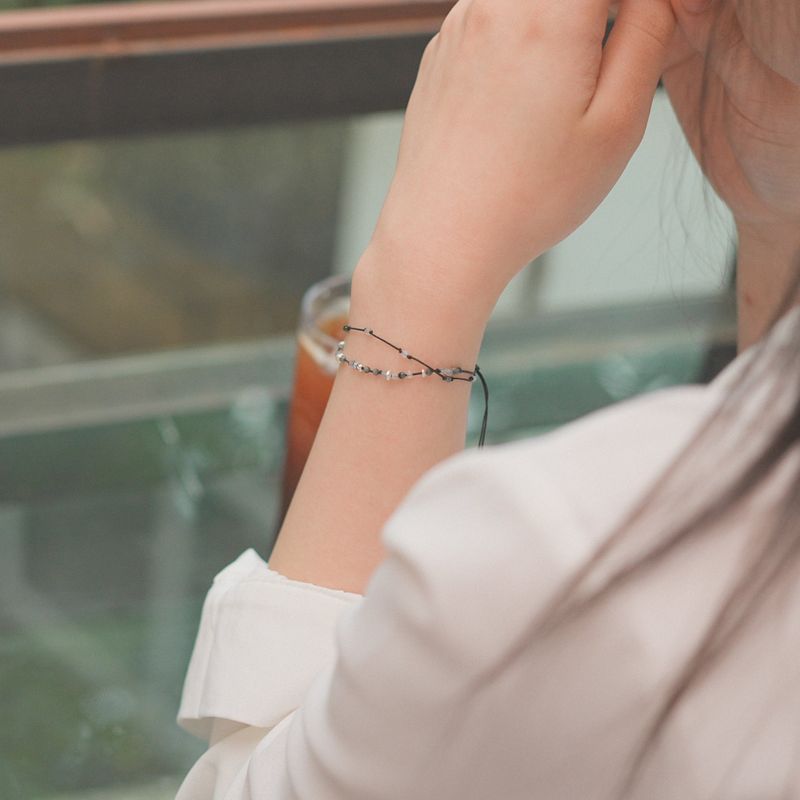 Soft Courage, double line bracelet_October Birthstone