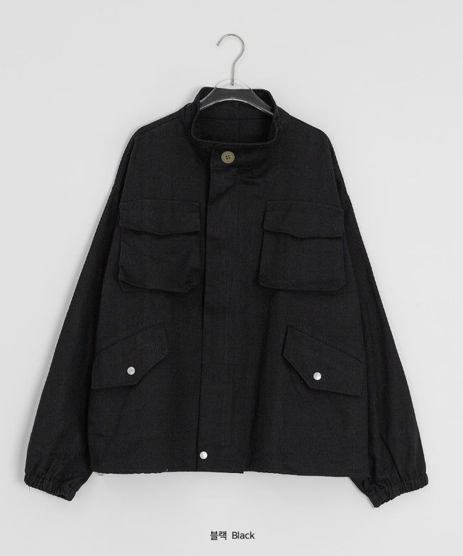 Carew Pocket Cotton Over Bomber Jacket