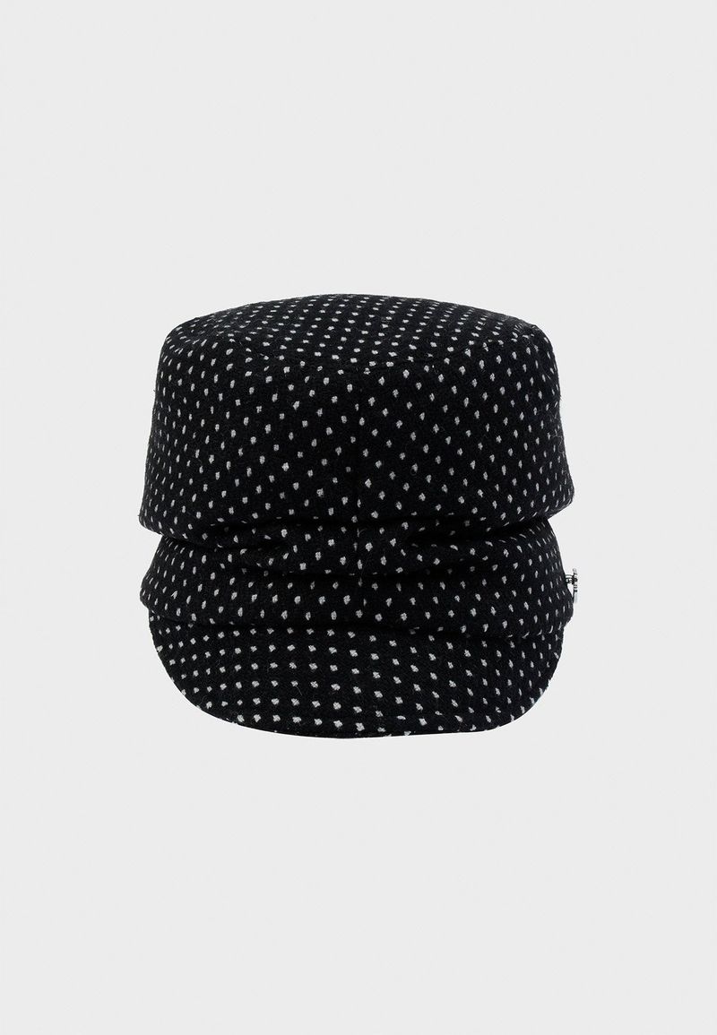 SOFIA CAP (POLKA DOT BLACK)