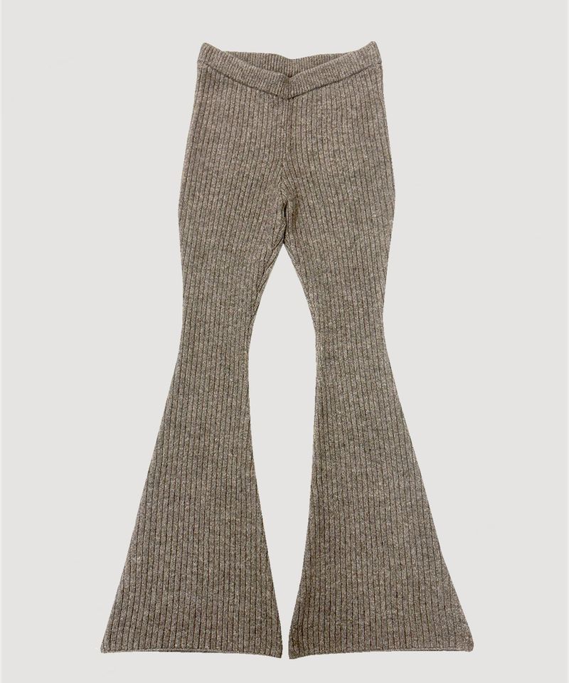 COLOR KNIT FLARE PANTS