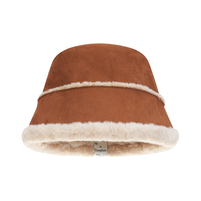 Moon Suede Bonnet Hat (Camel)