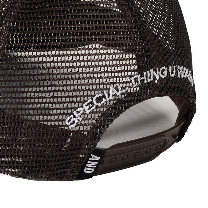 BROWN ATHR TRUCKER CAP