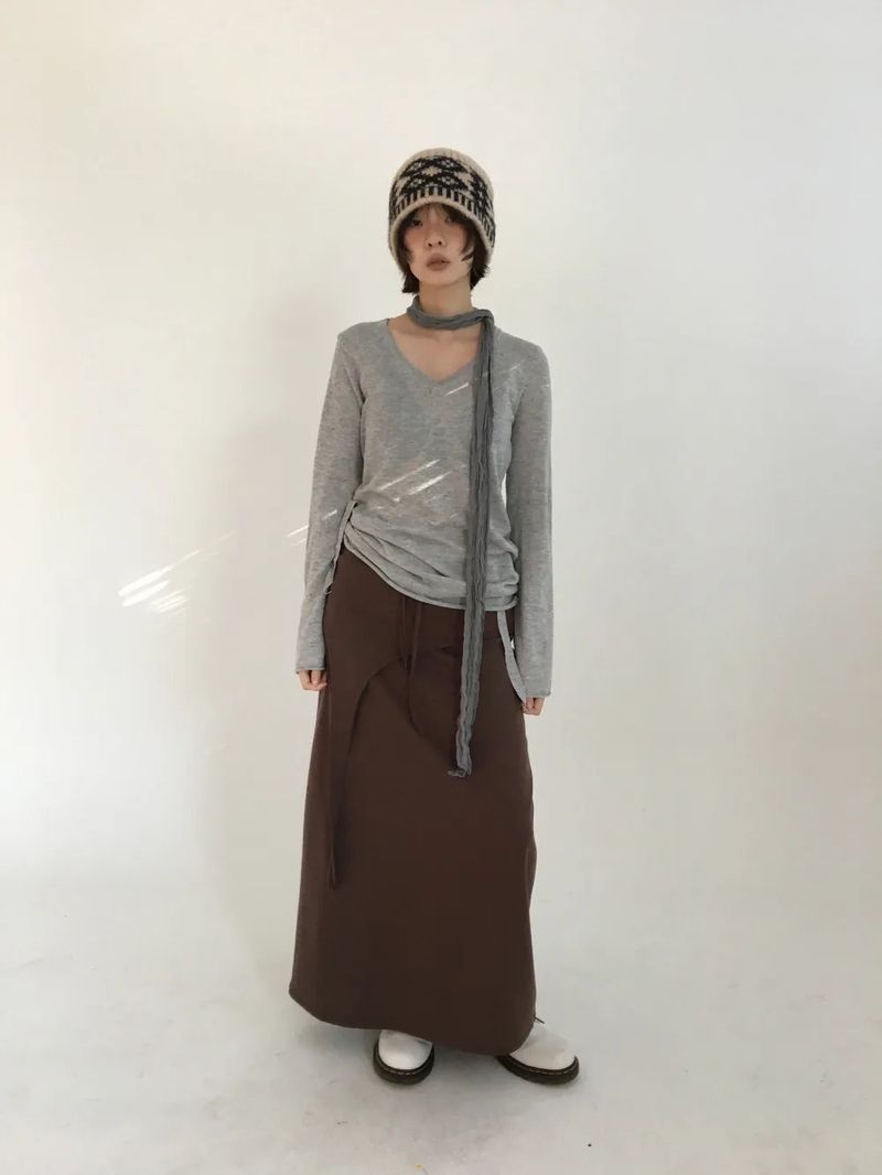 Lirit Layered Long Skirt (2color)