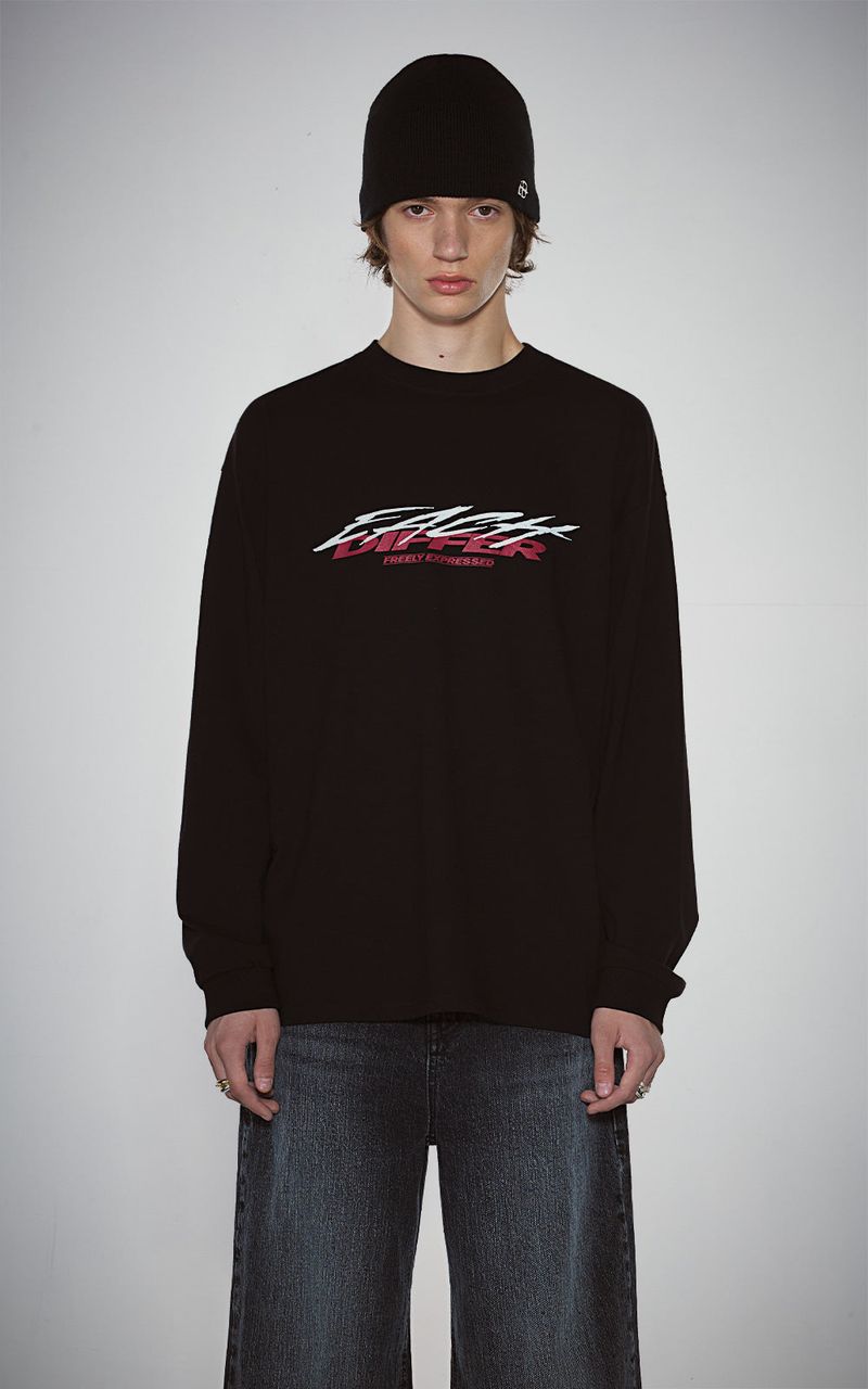 EACH DIFFER(イーチディファー)の「GRAFFITI LONG SLEEVE_BLACK(Tops)」