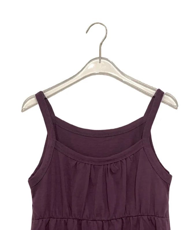 Elan Shirring Layered Strap Sleeveless
