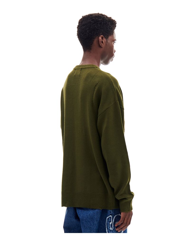 DAMAGED KNIT (KHAKI)