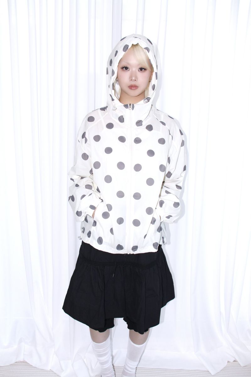 BIG DOT HOODED WINDBREAKER 