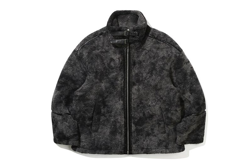 MARBLING FLEECE JACKET