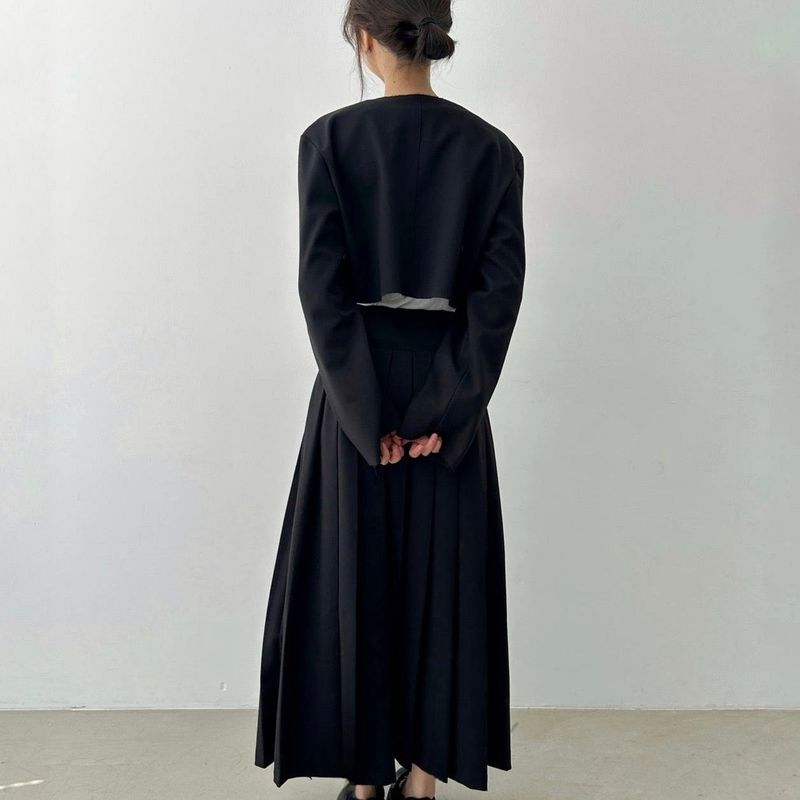 Button Cropped Jacket