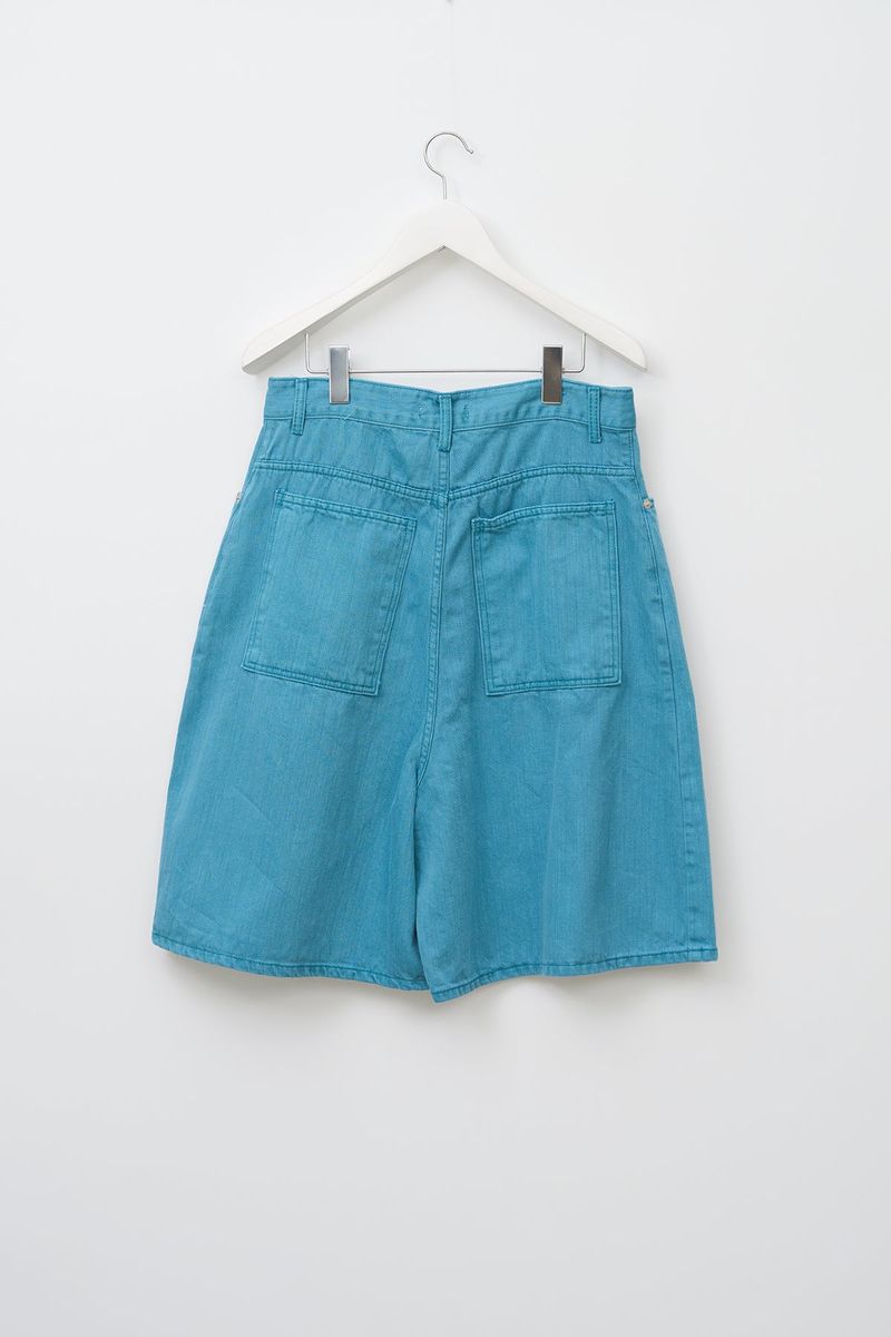 Tar Dyeing Bermuda Denim (2color)