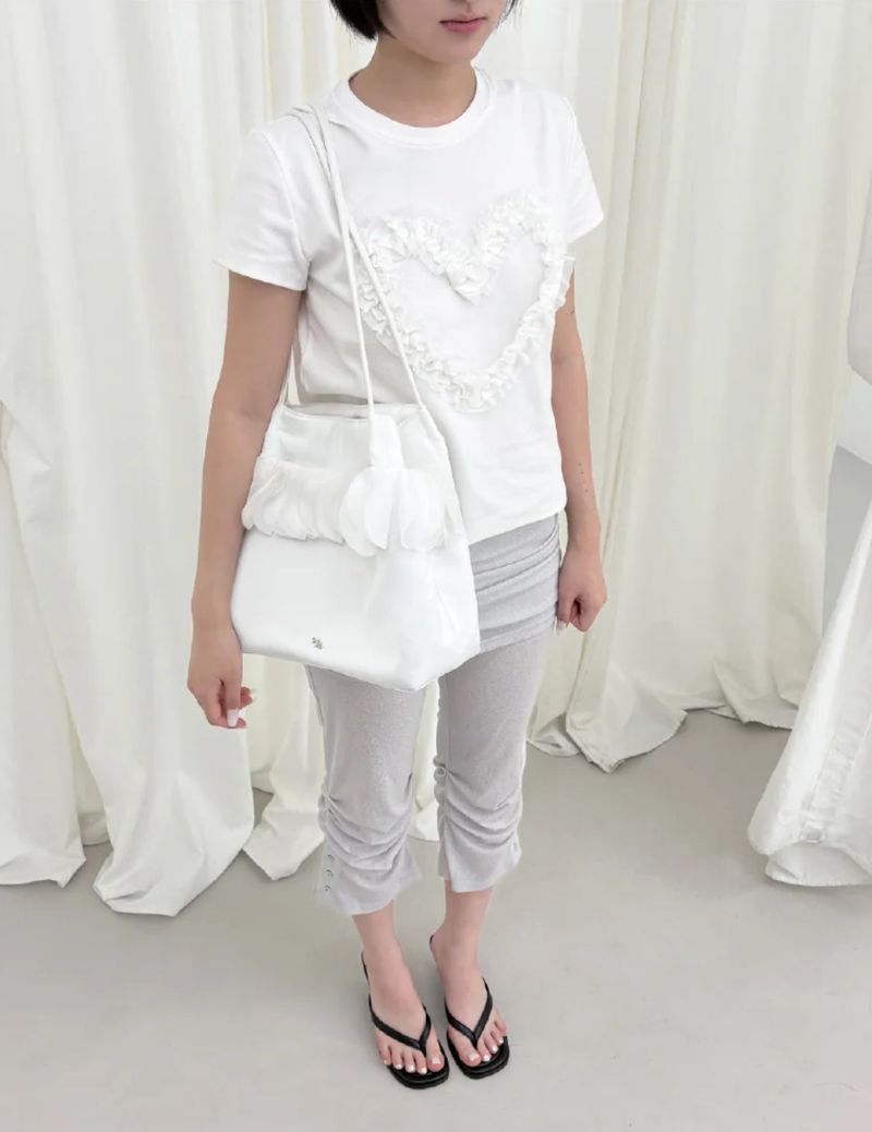 Frillish shoulder bag (white)