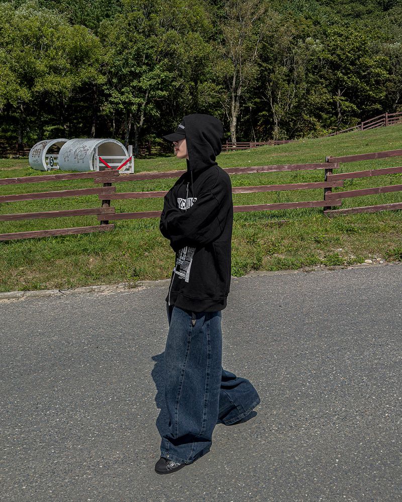 Second Oversized Fit Hoodie Zip-Up